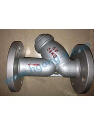 DIN cast steel PN25 flange strainer